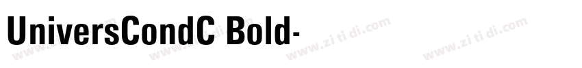UniversCondC Bold字体转换